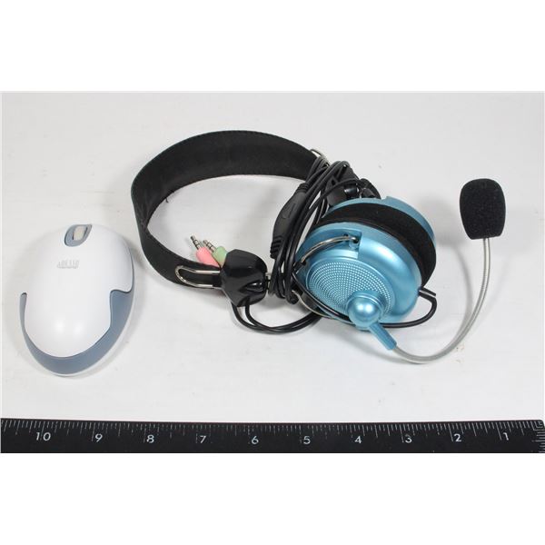 LG PC HEADSET AND ADESSO WIRELESS MOUSE