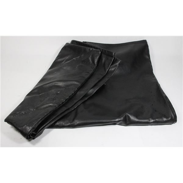 TWO LEATHER LOOK COUCH PILLOW COVERS