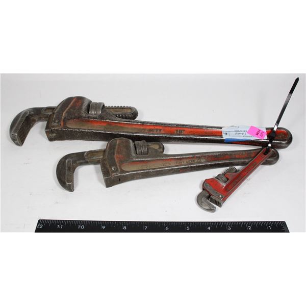 3 CRESENT WRENCHES