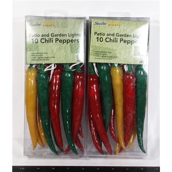 TWO PACKS OF CHILI PEPPER THEME INDOOR/ OUTDOOR
