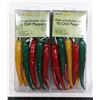 Image 1 : TWO PACKS OF CHILI PEPPER THEME INDOOR/ OUTDOOR