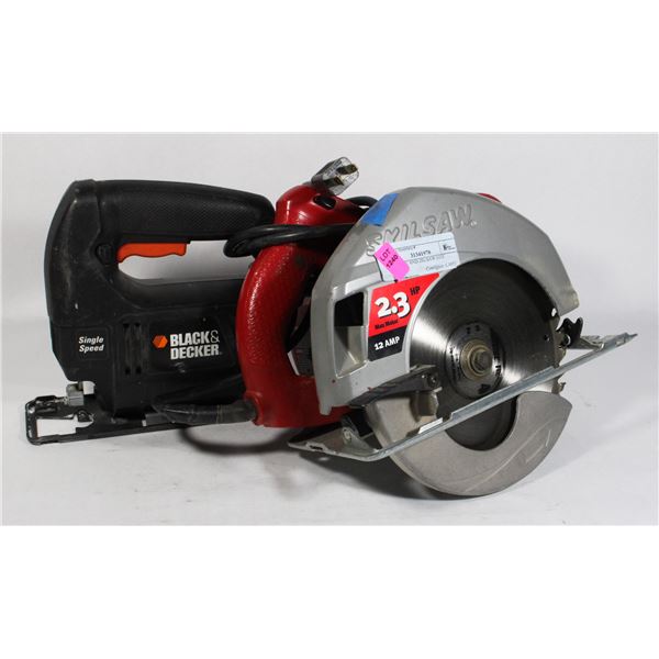 SKILLSAW AND JIG SAW LOT