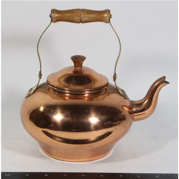 COPPER KETTLE ENGRAVED ODI GENIE TRUDEAU