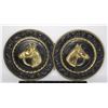 Image 1 : 2 DECORATIVE PLATES WITH HORSES