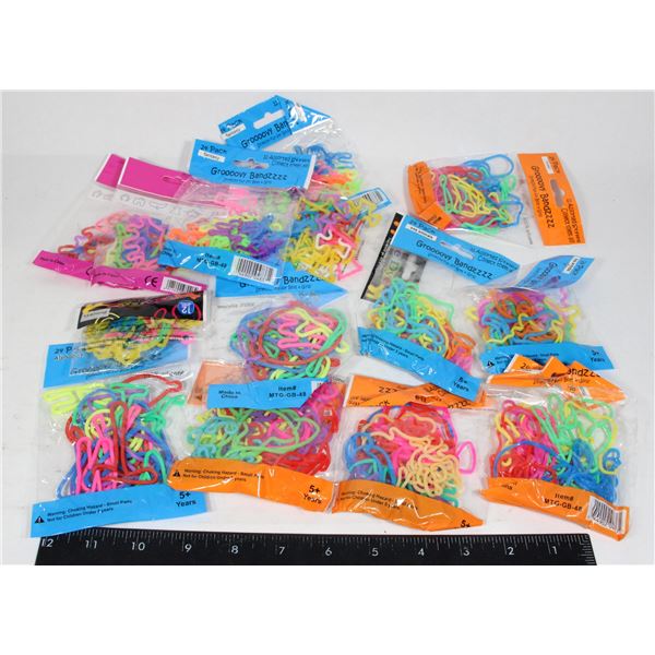LARGE BAG OF GROOVY BANDS/FUN BANDS