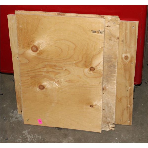 3 PIECES OF PLYWOOD CUT OFF PIECES