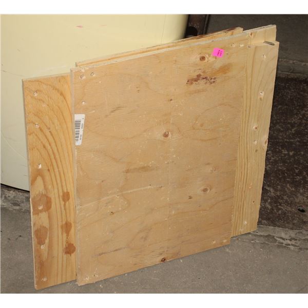 3 PIECES OF PLYWOOD CUT OFF PIECES