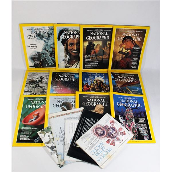 NATIONAL GEOGRAPHIC 1983 FULL DECADE INC. MAPS