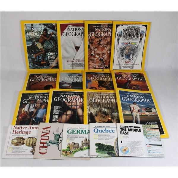 NATIONAL GEOGRAPHIC 1991 FULL DECADE INC. MAPS