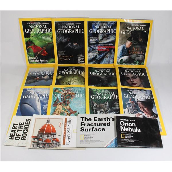 NATIONAL GEOGRAPHIC 1995 FULL DECADE INC. MAPS