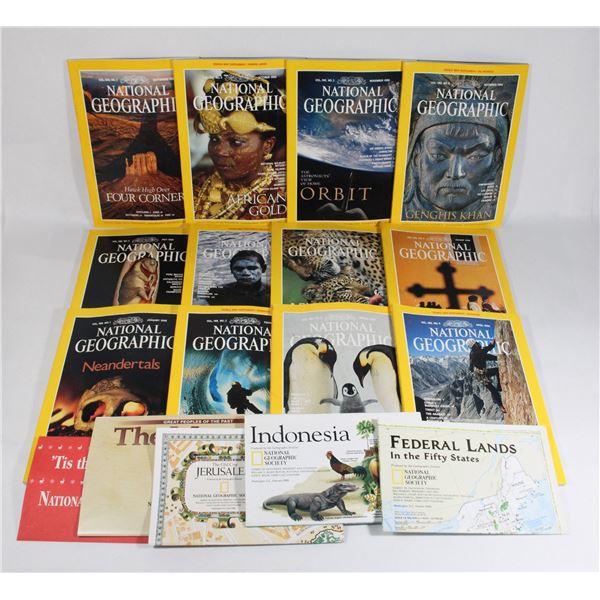 NATIONAL GEOGRAPHIC 1996 FULL DECADE INC. MAPS
