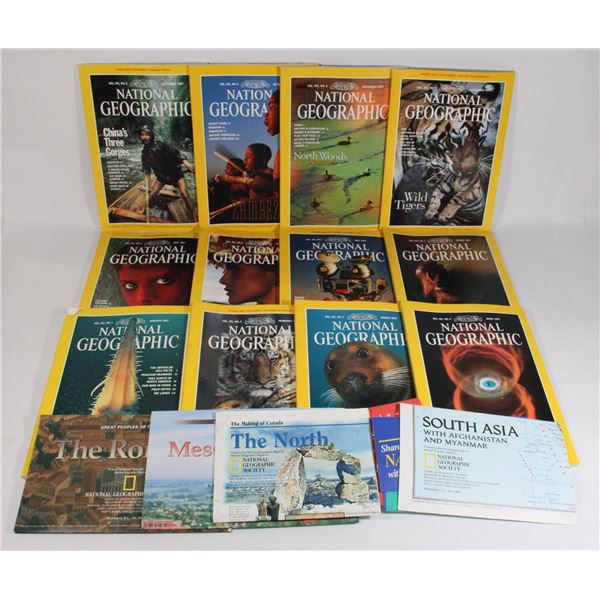 NATIONAL GEOGRAPHIC 1997 FULL DECADE INC. MAPS