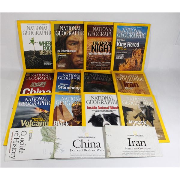 NATIONAL GEOGRAPHIC 2008 FULL DECADE INC. MAPS