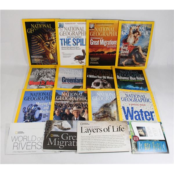 NATIONAL GEOGRAPHIC 2010 FULL DECADE INC. MAPS