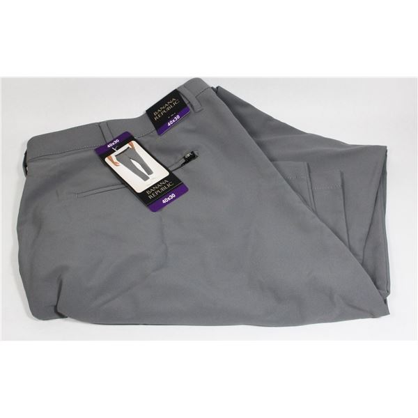 40X30 BANANA REPUBLIC DRESS PANTS NEW LIGHT GREY