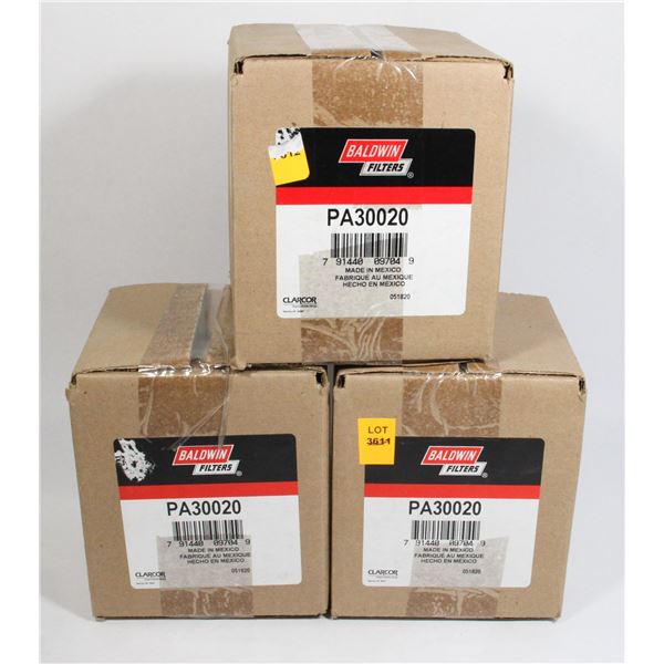 SET OF 3 BALDWIN FILTERS PA30020