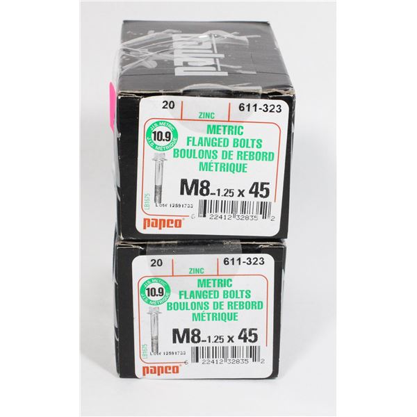 2 BOXES OF METRIC FLANGED BOLTS