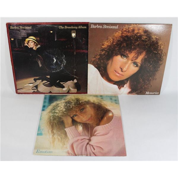 VINTAGE LOT OF 3 BARBARA STREISAND RECORDS