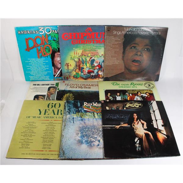 VINTAGE LOT OF 9 RECORDS