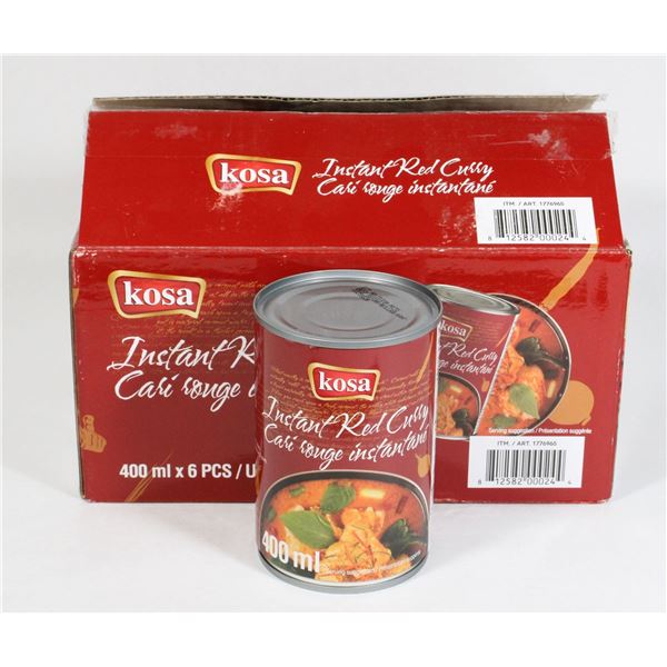 KOSA INSTANT RED CURRY 6 CANS