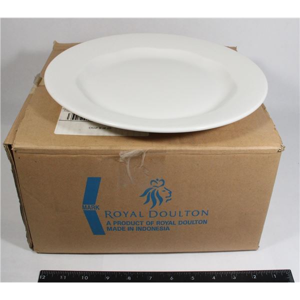 CASE OF 12 NEW ROYAL DOULTON ARENA FINE CHINA