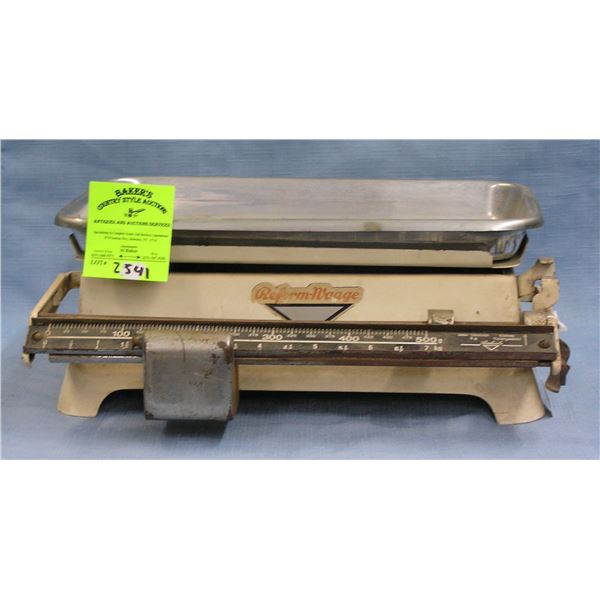 Antique scale by Loehnle