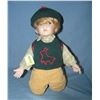 Image 1 : Porcelain boy doll with back pack and hat