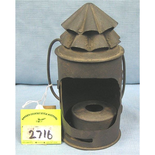 Antique oil lantern