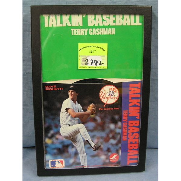 Pair of vintage baseball sports records