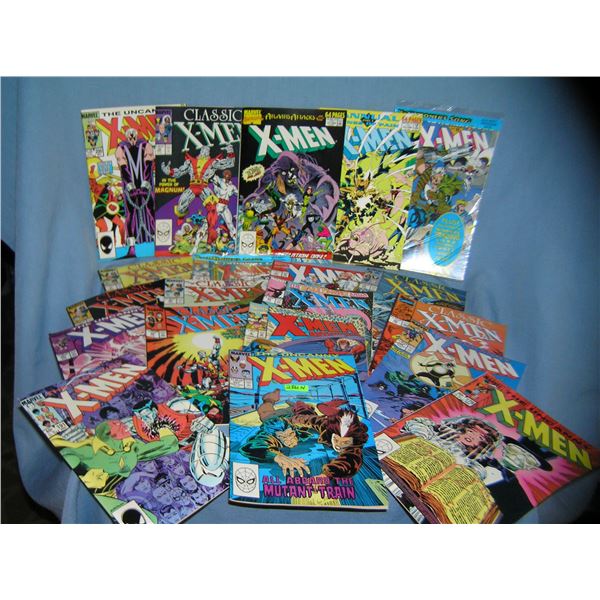 Large collection of vintage Xmen comic books