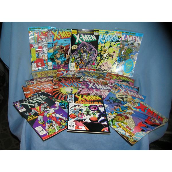 Large collection of vintage Xmen comic books