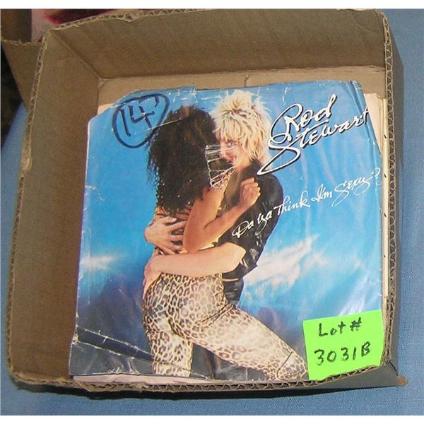 Mixed group of vintage 45 RPM records