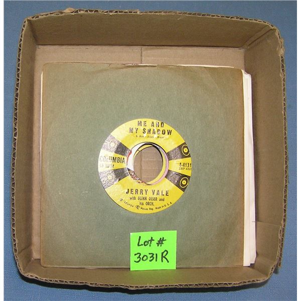 Mixed group of vintage 45 RPM records