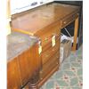 Image 1 : Vintage maple four drawer desk