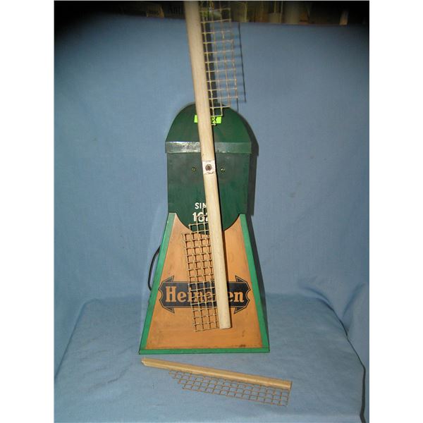 Early illuminated windmill beer display sign