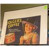 Image 1 : Early Folgers Coffee advertising store display sign