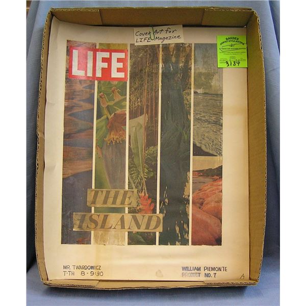 Vintage cover art for LIFE magazine