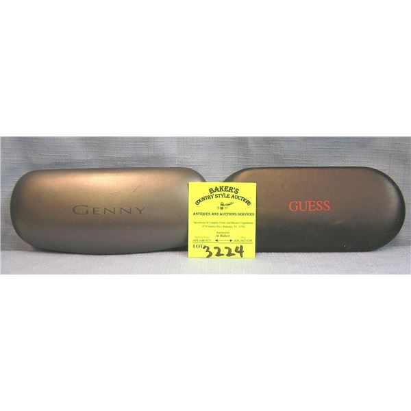 Pair of vintage designer eye ware cases