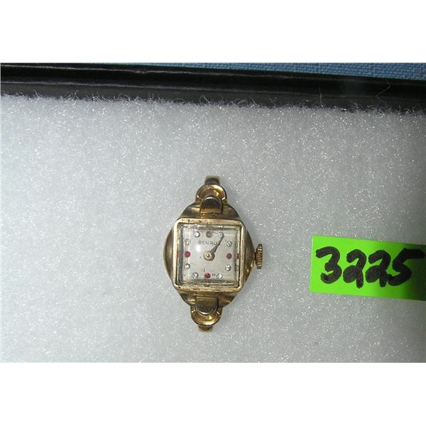 Benrus gold plated wrist watch