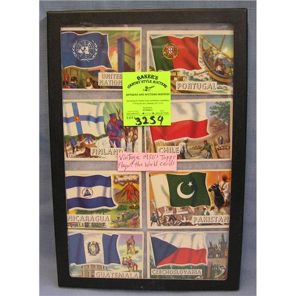Collection of Topps Flags of the world cards