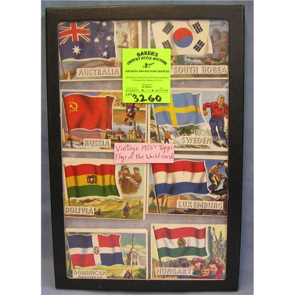 Collection of Topps Flags of the world cards