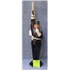 Antique cobalt blue figural policeman decanter
