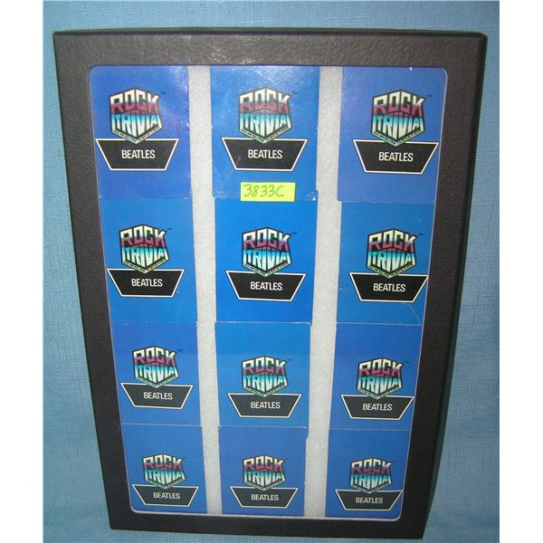 Beatles rock trivia collector cards