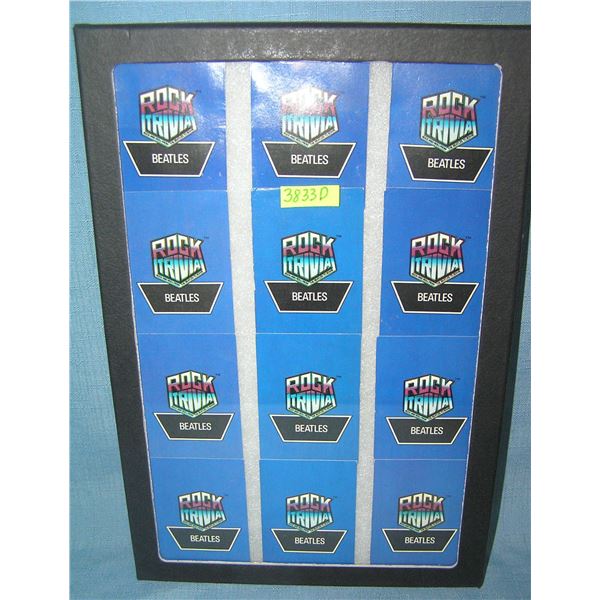 Beatles rock trivia collector cards