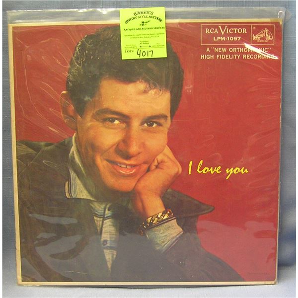 Vintage Eddie Fisher record album