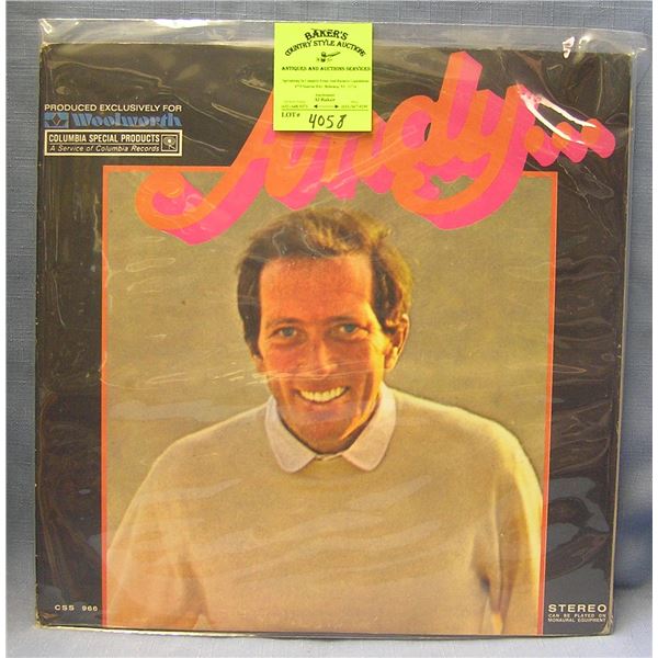 Vintage Andy Williams record album