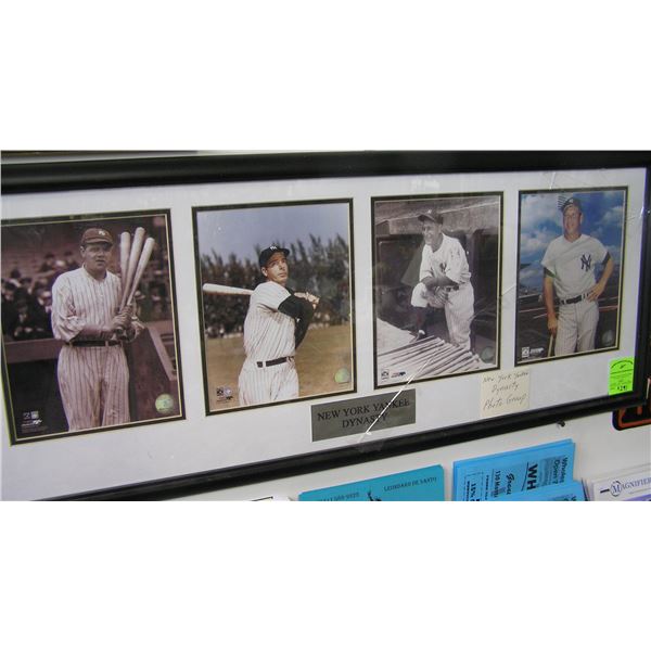 The NY Yankees dynasty matted wall collage