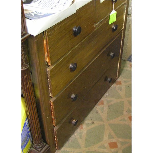 Antique five drawer chest