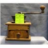 Antique dove tailed coffee grinder