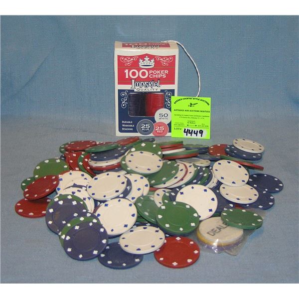 Large group of poker chips